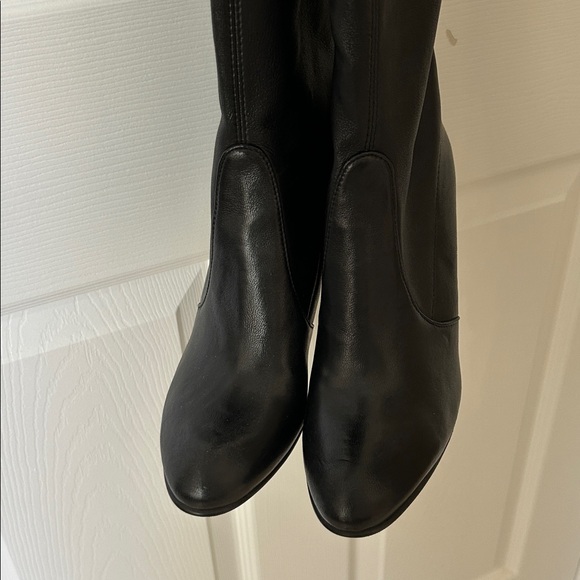 Stuart Weitzman Black Leather Over-the-Knee Women's Boots Like New - Picture 4 of 6